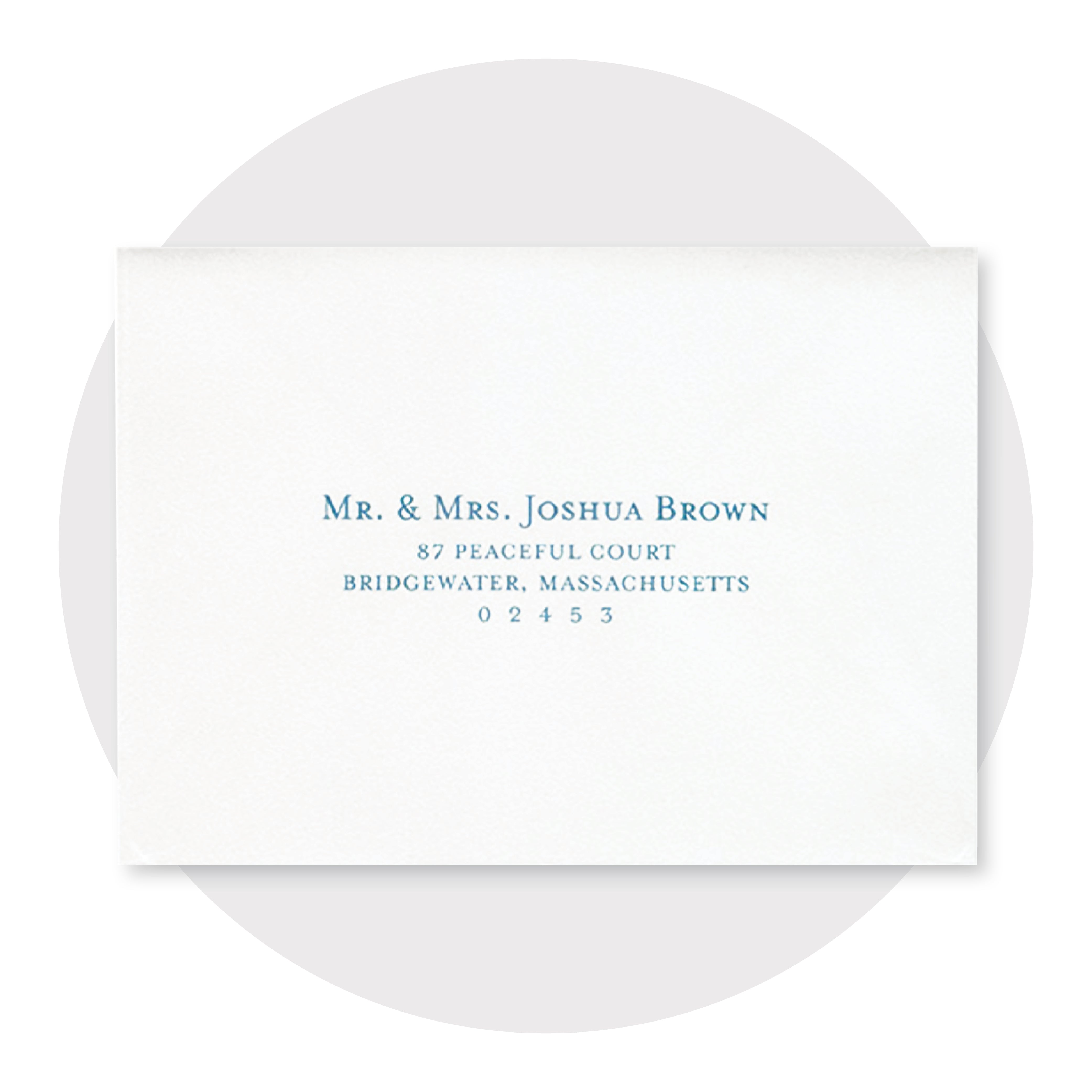 Cards and Pockets - Full Guest Address Printed Envelopes